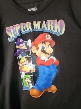 Super Mario Luigi Wario Waluigi  T-Shirt xxxL Graphic 3XL New Excellent B15 Nice